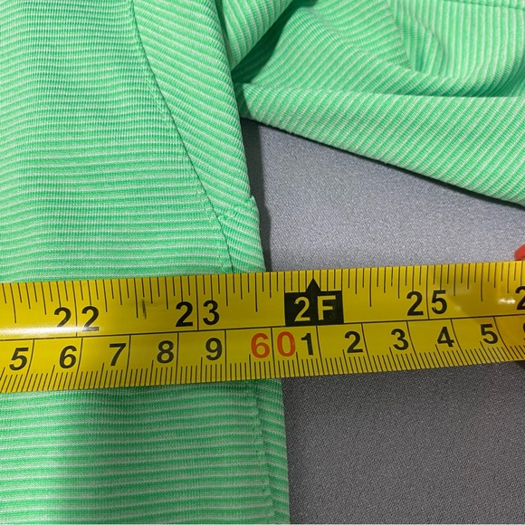 Nike Golf Shirt Men’s XL Short Sleeve Polo Golfer Green Stripes - Picture 6 of 8